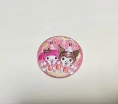 サンリオキャラクターズ　刺繍缶バッチ　シークレット　マイメロディ　クロミ