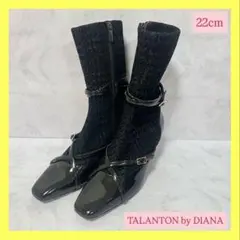 ❣️未使用級❣️TALANTON by DIANA ショートブーツ エナメル 黒