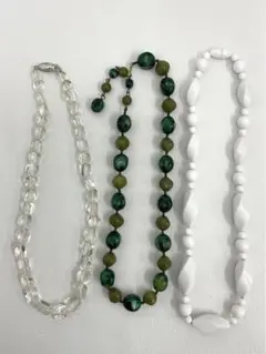 40.56【ネックレス　3本セット】シルバー　ヴィンテージ　アンティーク