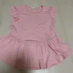 ピンク フリル袖 チュニック 130