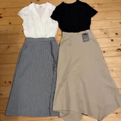大人可愛いレディース服4枚まとめ売り　コーデ売り　新品未使用2枚　低身長向け　M