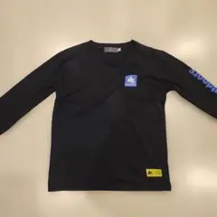 LOGOSpark 長袖カットソー黒150cm