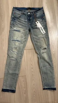 PURPLE BRAND スキニーデニム ライトブルー即決可能は値下げ致します！