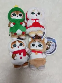 mofusand クリスマスにゃんマスコット　全４種