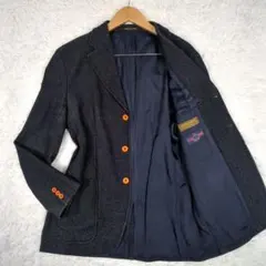 イタリア製【超希少XL】Tessuti di Sondrio　ウール　ジャケット