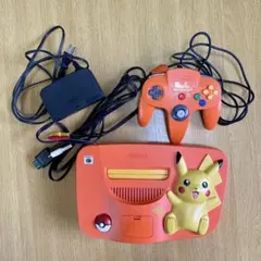Nintendo64 ピカチュウモデル 本体 ニンテンドーロクヨン 箱付説明書付 