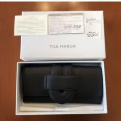 TILA MARCH ブラックレザー長財布のサムネイル