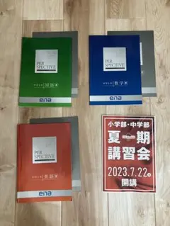 書き込みなし 2025年 ena 中3 夏期講習・合宿 テキスト 国数英理社 書き込みなし 2025年 ena 中3 夏期講習・合宿 テキスト 国数英理