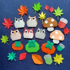 折り紙 秋の壁面飾り セット ハンドメイドのサムネイル