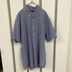 【ラルフローレン 】WEGO ギンガムチェック 半袖シャツ Lサイズのサムネイル