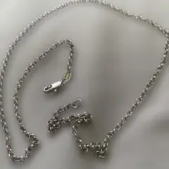 シルバー ネックレス ロールチェーン　50cm