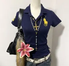 希少　polo ラルフローレン ポロシャツ ビックポニー　y2k グランジのサムネイル