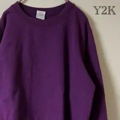 Y2K GILDAN/プレーンスウェット/M/パープル