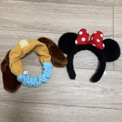 Disney ミニー スリンキーカチューシャ&ヘアバンドセット