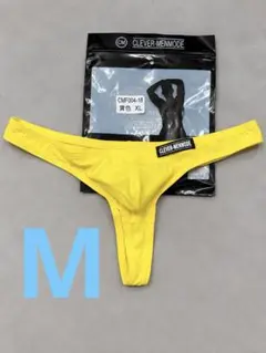 新品 Mサイズ CLEVER-MENMODE イエロー sexy Tバック