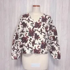 【PAGEBOY】長袖 シャツブラウス トップス 前後2way ペイズリー柄