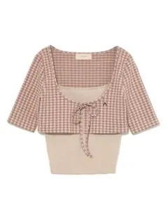 Mary tops set ピンクタンクトップ Andmary - メルカリ