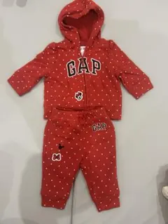 GAP ドット柄 フード付きトレーナー　セットアップ　バラ売り可能