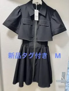 リエンダ 新品タグ付きミニワンピM ブラックのサムネイル