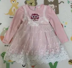 ワンピース ティニピン ピンク 長袖 女の子 キッズ 子供服　110