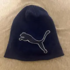 PUMA ニット帽 ビーニー ネイビーのサムネイル