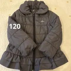 120 BeBeダウンコート 濃いグレー