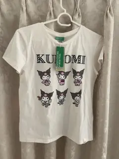 Kuromi Tシャツ ホワイト　ベネトン Hallo Kittyのサムネイル