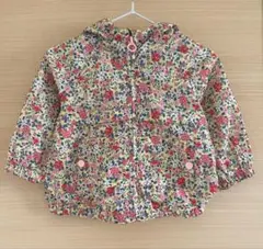 ZARA 花柄フード付ウィンドブレーカー　70cm