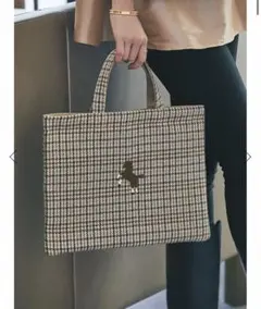 SEVENTEN セブンテンバイミホカワヒト 完売ワンポイント刺繍レッスンバッグ