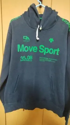DESCENTE Move Sport パーカー ネイビー