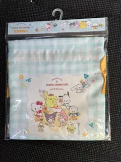 サンリオ　リボンフラット巾着袋