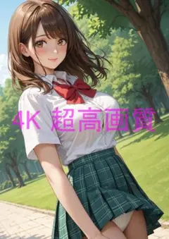 月屋 1点物 高画質 A4 ポスター アニメ イラスト JK 制服 #0053