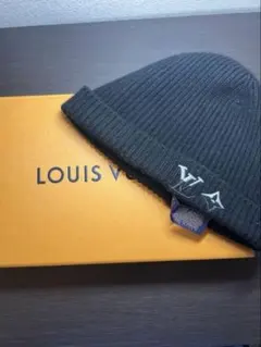 LOUIS VUITTON ルイ・ヴィトンのカシミヤ100%ニットキャップ 黒 - メルカリ