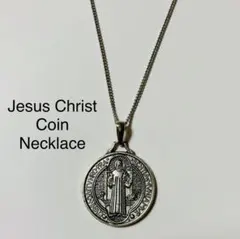 キリストコインネックレス　マリアネックレス　シルバー　男女兼用　高品質