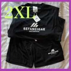 RISELIN セットアップ　XL未使用　タンクトップ 半ズボン 部屋着 2XL