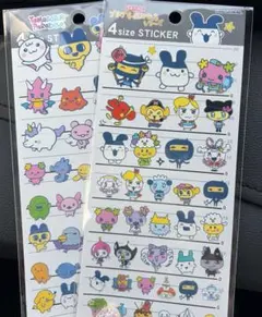 最新たまごっちプチプチおみせっちシリーズ　4サイズステッカー　シール　2点セット