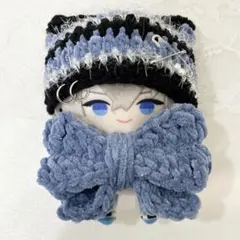 にじぱぺっとボーダー猫耳ニット帽 リボンセット y2k