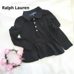 Ralph Lauren　ラルフローレン　ポロシャツ　長袖　ブラック　子供服