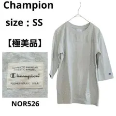 【極美品】Champion 五分袖 Tシャツ レディース グレー SS 希少