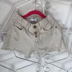 Zara デニムパンツ ダメージジーンズ 半ズボン 120 未使用