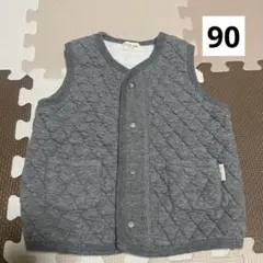 kid's zoo ベビーベスト グレー 90cm