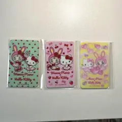 メゾピアノ × ハローキティ　カードミラー　3枚セット