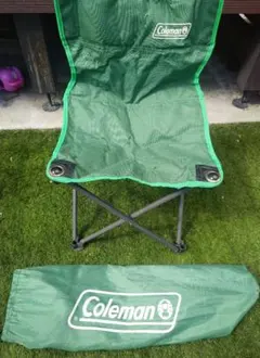 Coleman アウトドアチェア 折りたたみ式 グリーン 収納袋付き キッズ　Bのサムネイル