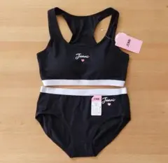 JENNI　ブラトップ　ショーツ　165cm　黒　インナー上下セット