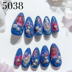 5038★ネイルチップ★ハンド★24枚セット★ポイント型 最終値下げ