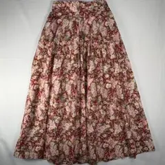 Laura Ashleyローラアシュレイ ロングフレアスカート 花柄 総柄