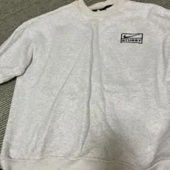 【激レア】ナイキ★ステューシー コラボスウェット 刺繍ロゴ 即完売モデル 美品 限定完売品 ナイキ ステューシー コラボ スウェット 黒 XL 刺繍