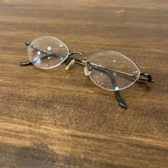 メタルフレーム 楕円形メガネ