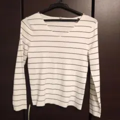 ★NATURAL BEAUTY BASIC☆ボーダーニット　プルオーバー