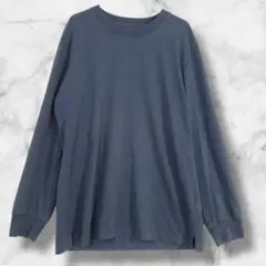 S0060　ユニクロ　エアリズムコットンクルーネックTシャツ　長袖　ドライ機能